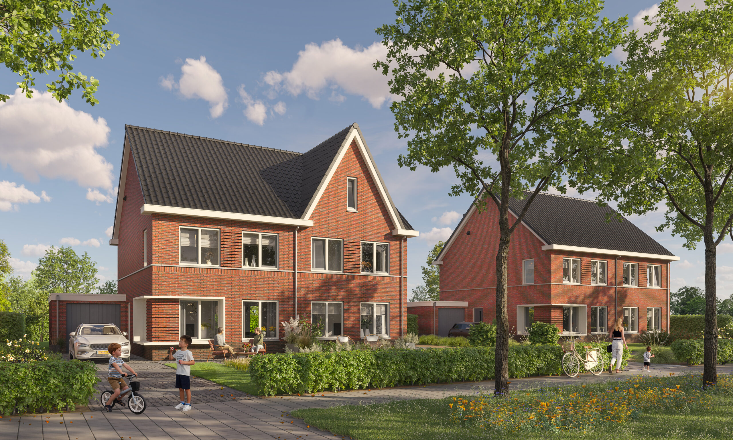 8 Twee-onder-één-kapwoningen