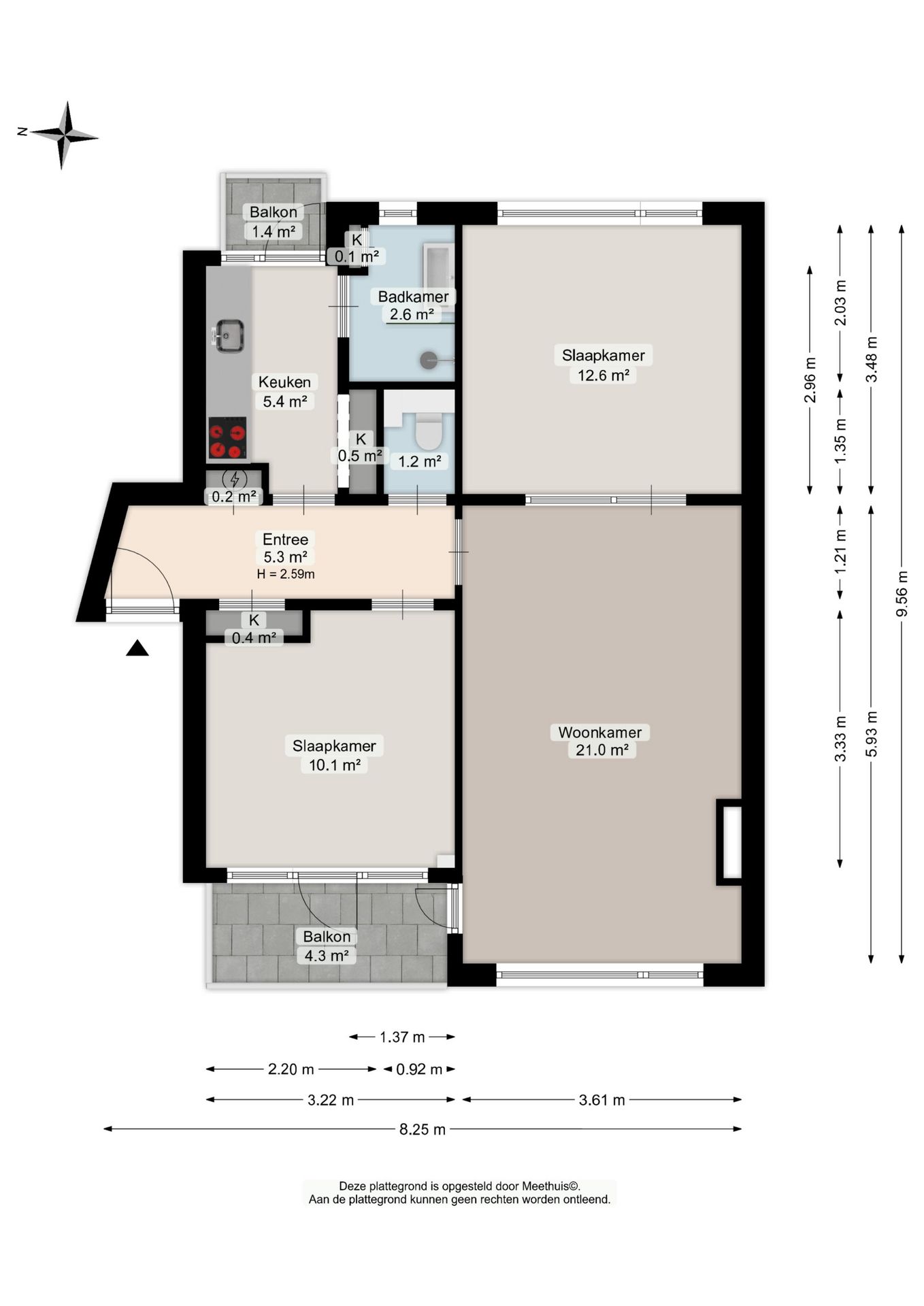 Vondellaan 340 - Plans in gallery item 2