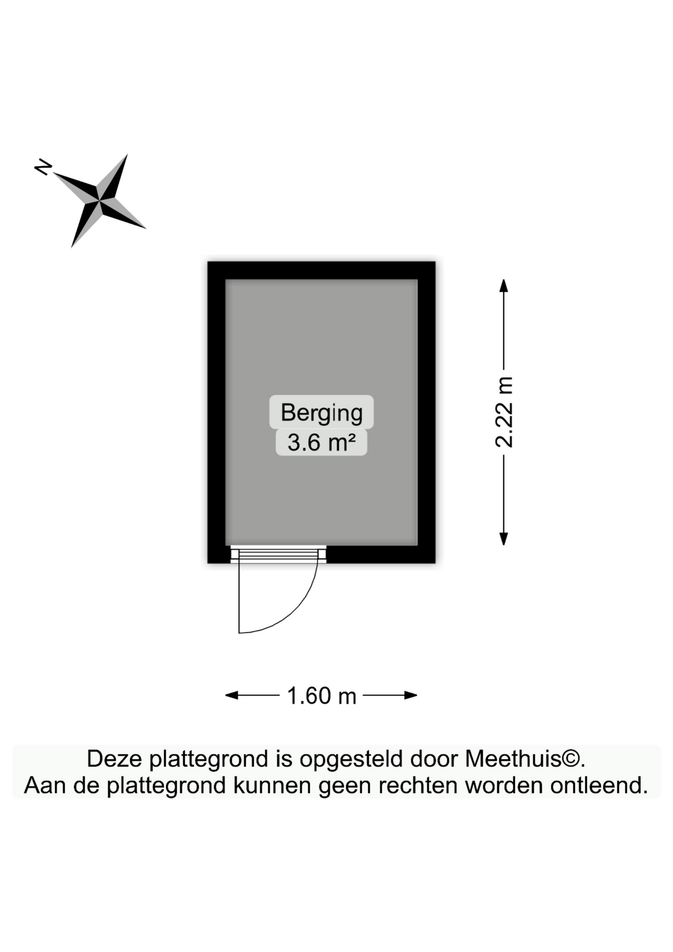 Plattegrond berging