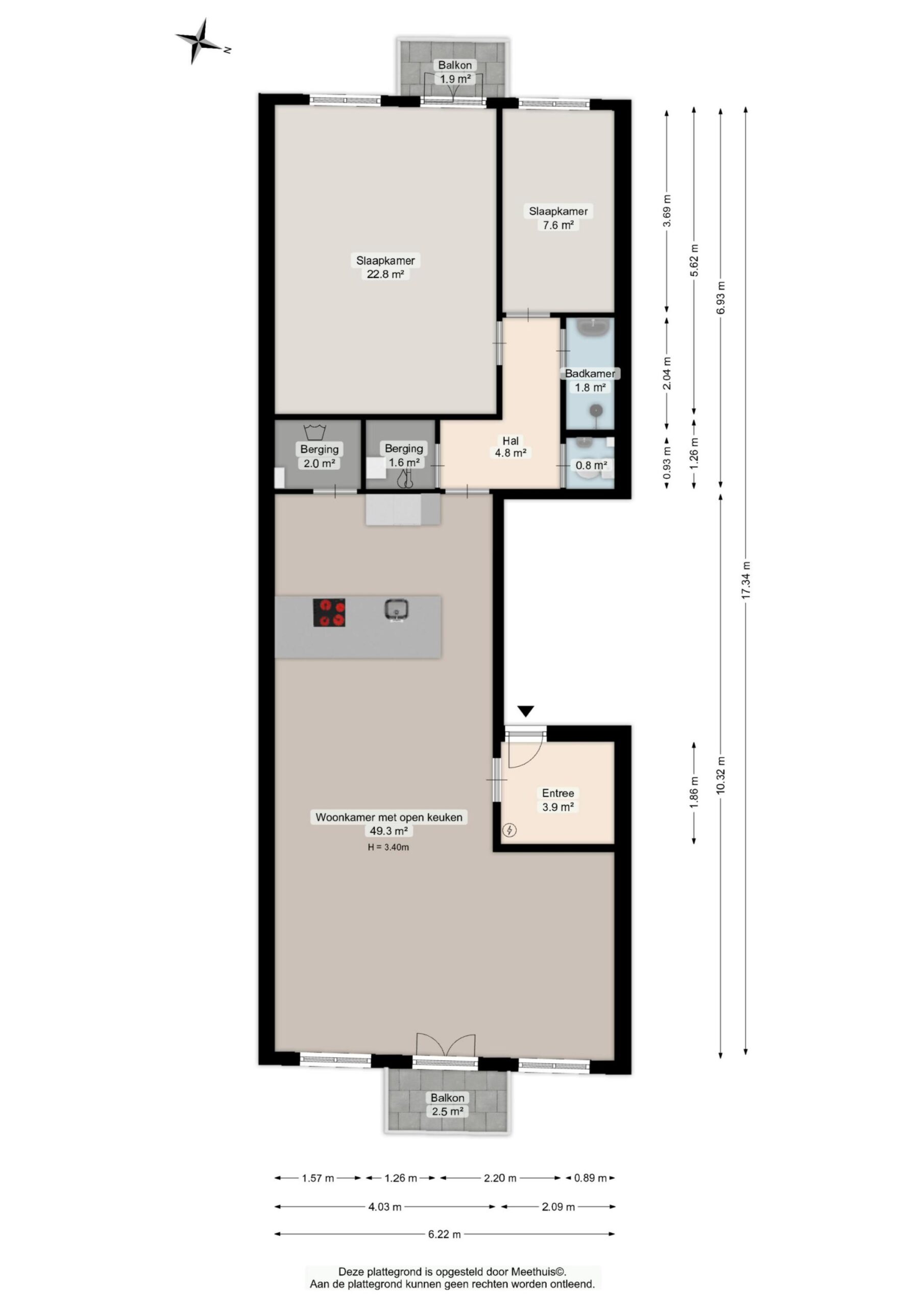Hereweg 17 B - Plans in gallery item 2