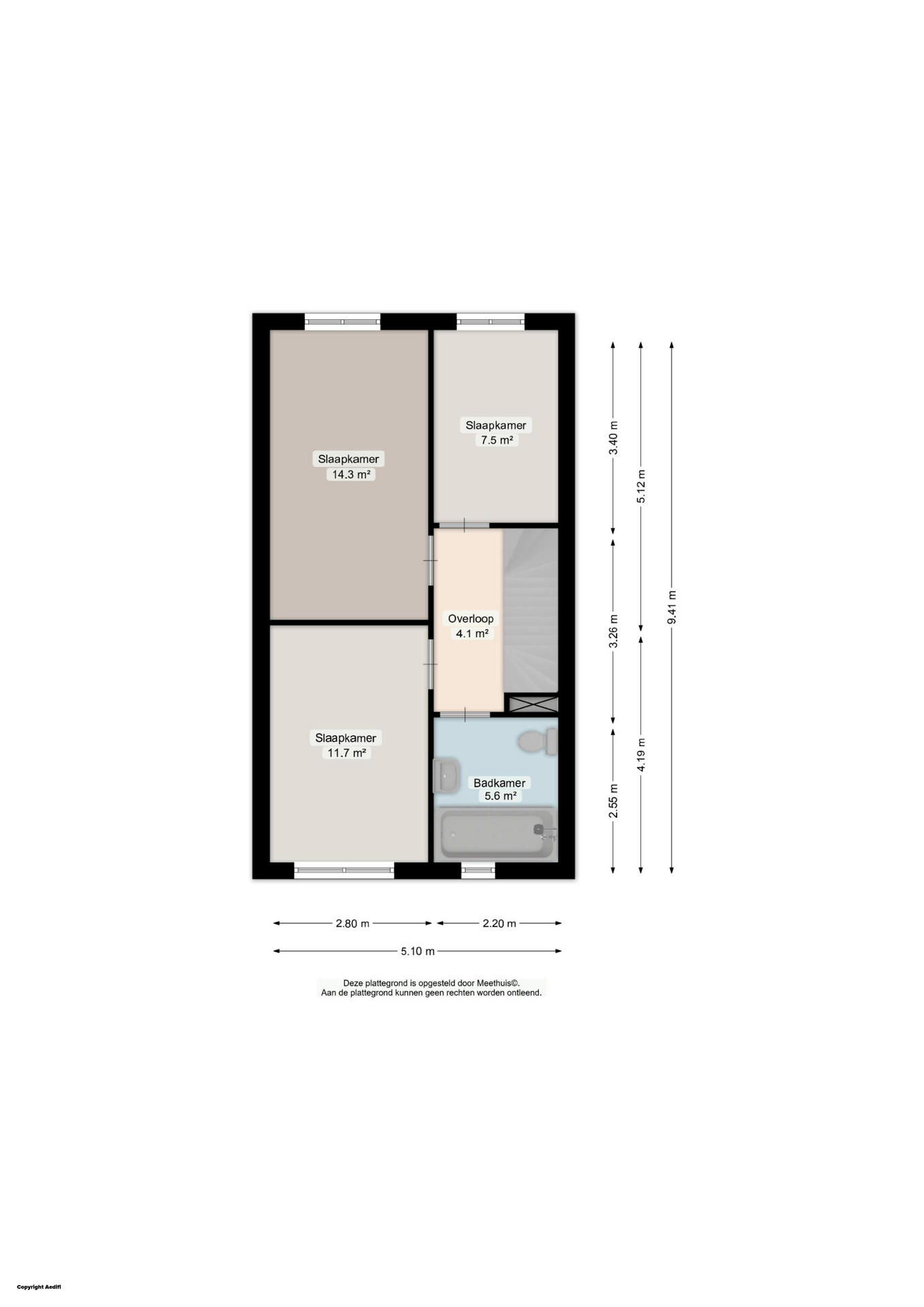 Turkooisstraat 6 C - Plans in gallery item 2