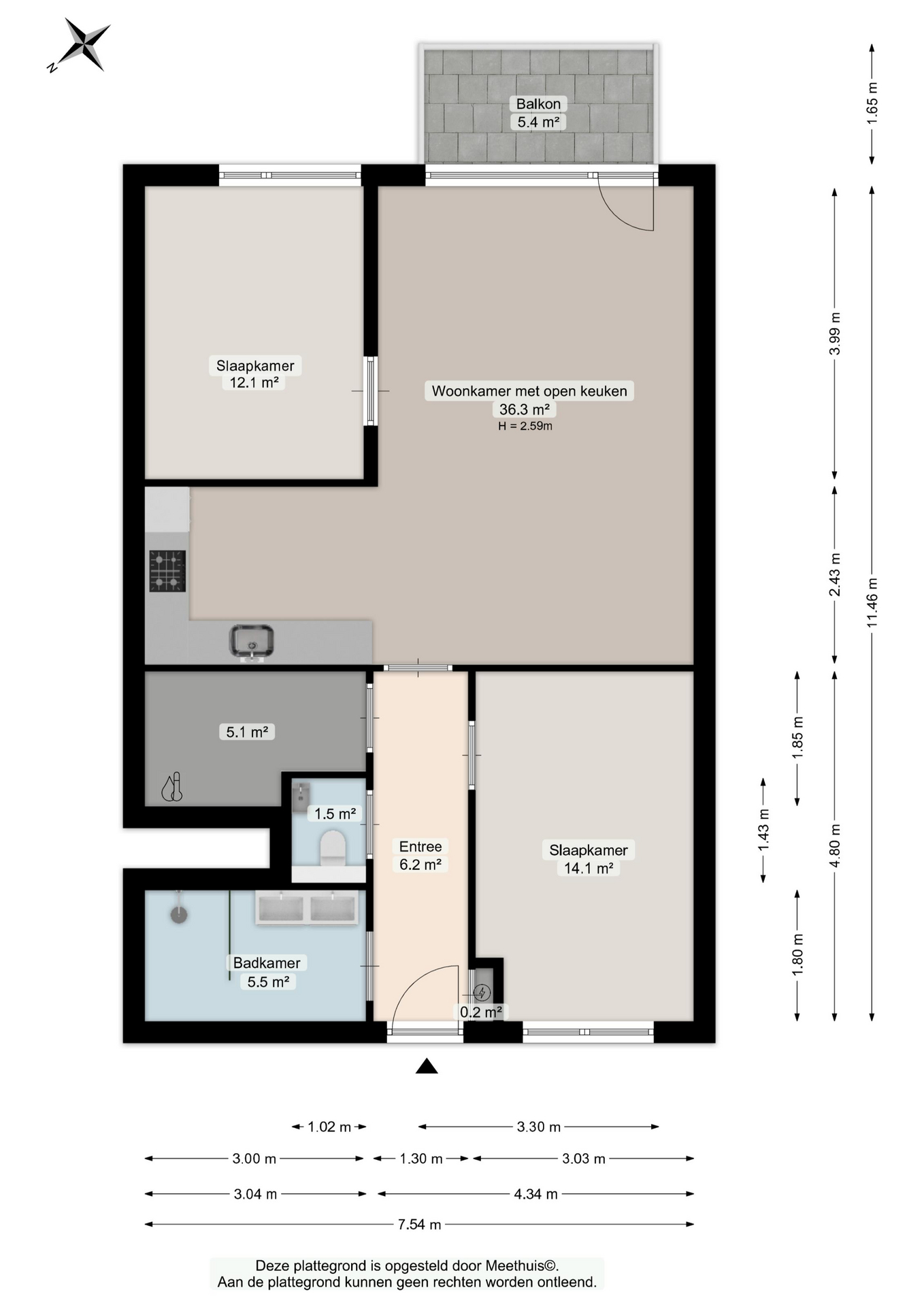Verlengde Meeuwerderweg 63 - Plans in gallery item 1