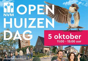 Zaterdag 5 oktober: NVM Open Huizen Dag