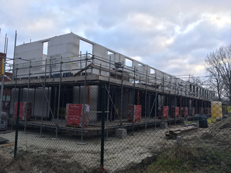 Bouw Terraswoningen Berlage-Hof in volle gang