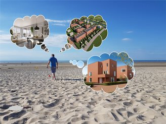 Nieuwbouw in vakantietijd