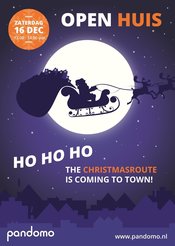 Zaterdag 16 december Christmasroute OPEN HUIS!