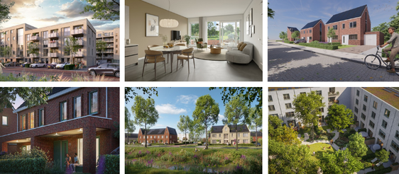 Nieuwbouw in de oktober-woonmaand